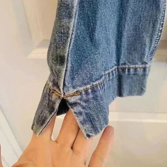 Eddie Bauer Women's Med Wash Blue Denim Cotton Cropped/Capri Jeans - Picture 10 of 10